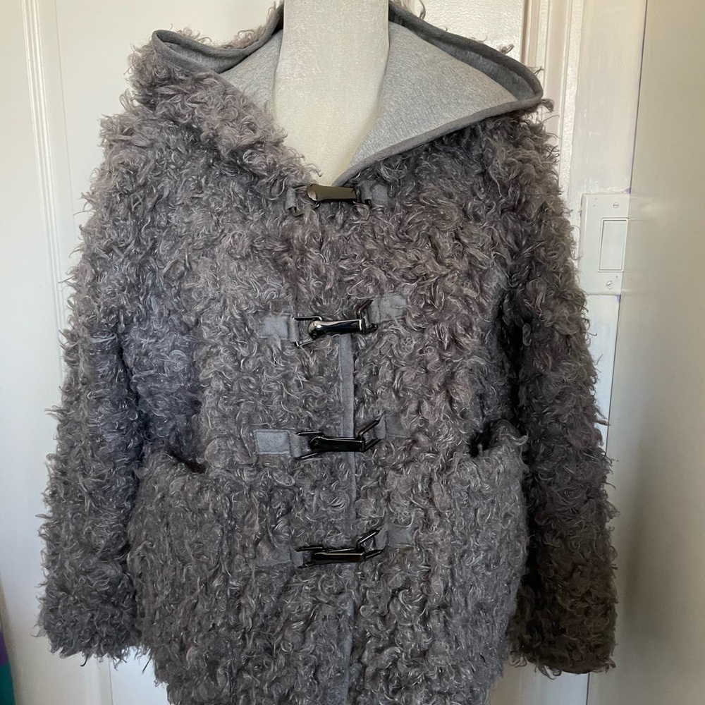 Women’s Adolfo Dominguez Cozy Warm Fuzzy Jacket 8 - Picture 4 of 15